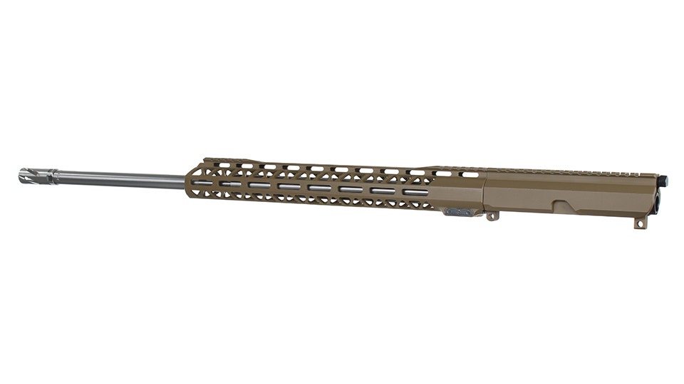 BC-15 .22 ARC Flat Dark Earth Cerakote Side Charging Complete Upper Assembly, 24" Stainless Heavy Barrel, 1:7 Twist, Rifle Length Gas System, 15" M-LOK Rail