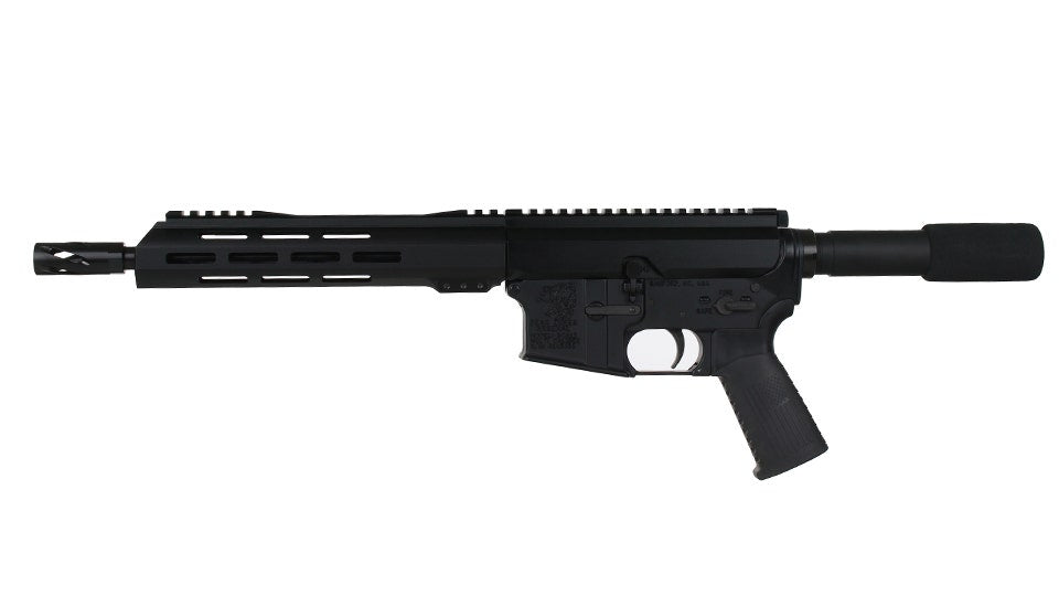 .22 Long Rifle Side Charging Complete Pistol, 10.5" Parkerized Heavy Barrel, 1:16 Twist, 9.5" M-LOK Rail