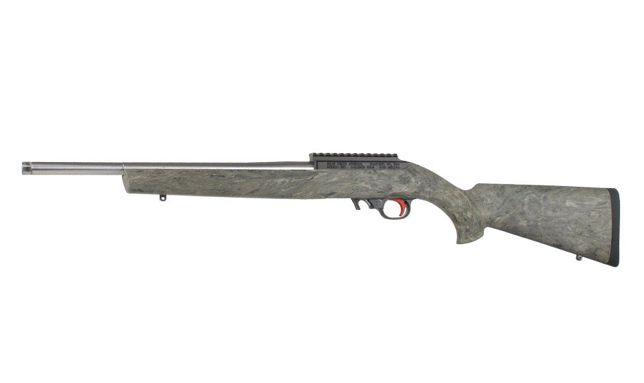 BC-204 17 Mach 2 Right Side Charging, 16" 416R SS Threaded Lightweight Barrel (Match Grade), 1:9 Twist, w/10 rd rotary magazine, Ghillie Green Stock