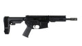 .22 Long Rifle Side Charging Complete Pistol, 7.5" Parkerized Heavy Barrel, 1:16 Twist, 5.3" M-LOK Rail, Brace