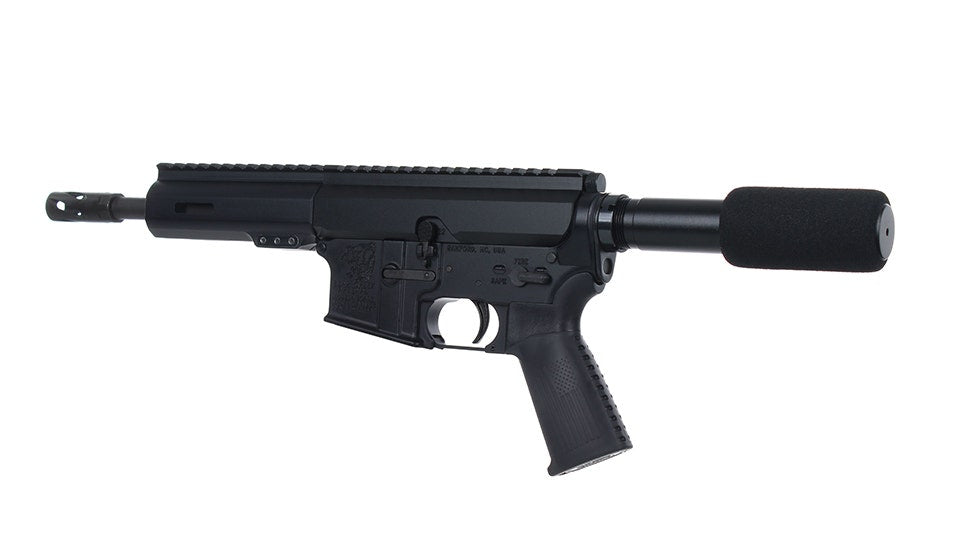 .22 Magnum Side Charging Complete Pistol, 7.5" Parkerized Heavy Barrel, 1:16 Twist, 5.3" M-LOK Rail