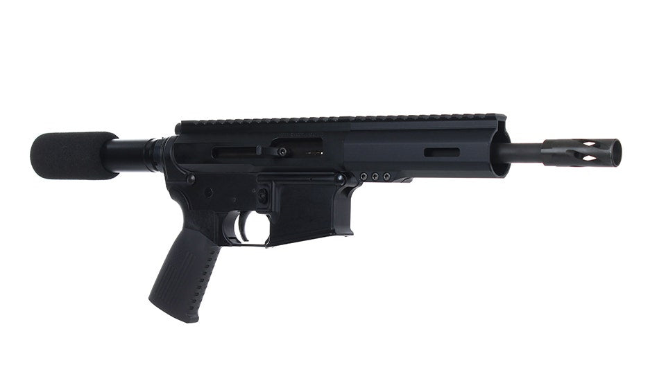 .22 Magnum Side Charging Complete Pistol, 7.5" Parkerized Heavy Barrel, 1:16 Twist, 5.3" M-LOK Rail