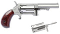 North American Arms SWC250 Sidewinder  22 LR 22 WMR 5 Shot 2.50" Stainless Steel Barrel, Frame & Cylinder, Rosewood Bird
