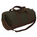 Rothco Two-Tone Canvas Duffle Bag With Brown Bottom