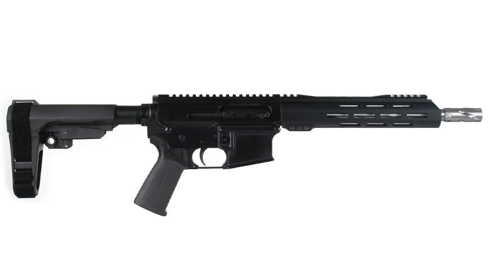 BC-15 .223 Wylde Side Charging Complete Pistol, 10.5" Stainless Contour Barrel, 1:7 Twist, Carbine Length Gas System, 10" M-LOK Rail, Brace
