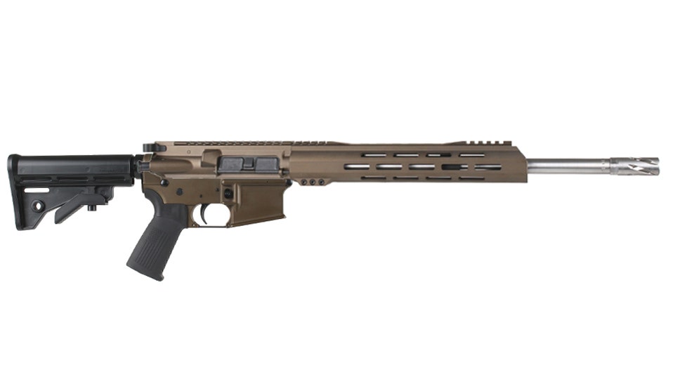BC-15 .223 Wylde Midnight Bronze Cerakote Rifle, 16" 416R SS Heavy Barrel, 1:8 Twist, Forged Lower, Carbine Length Gas System, MLOK Split Rail