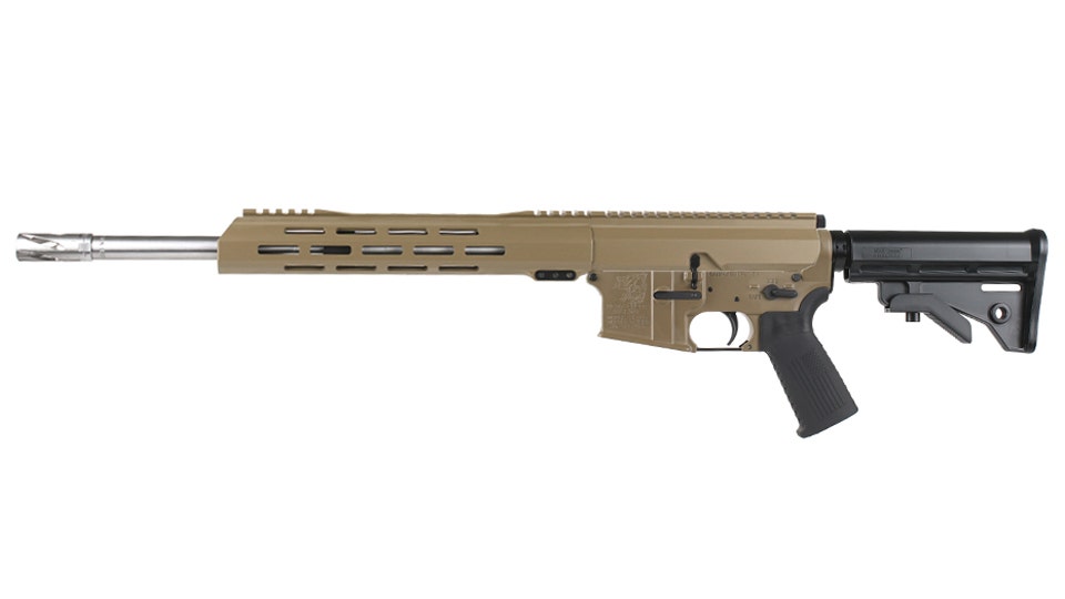 BC-15 .223 Wylde Flat Dark Earth Cerakote Side Charging Complete Rifle, 16" Stainless Heavy Barrel, 1:8 Twist, Carbine Length Gas System, 12" M-LOK Rail