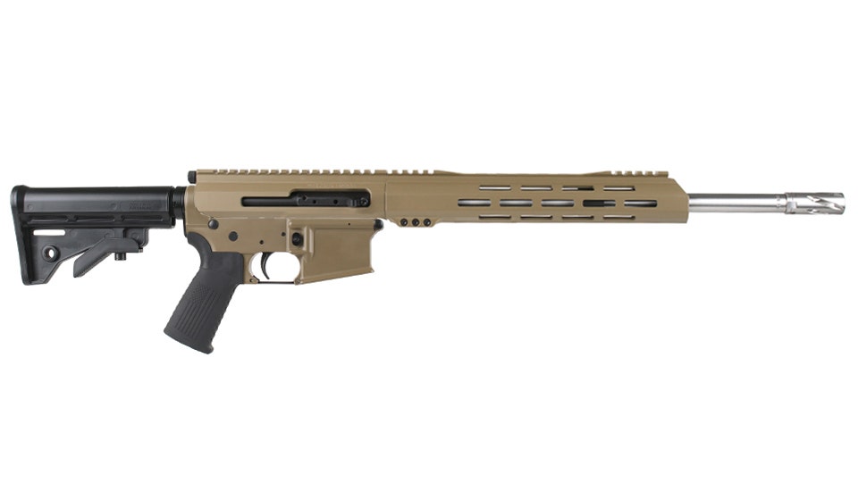 BC-15 .223 Wylde Flat Dark Earth Cerakote Side Charging Complete Rifle, 16" Stainless Heavy Barrel, 1:8 Twist, Carbine Length Gas System, 12" M-LOK Rail