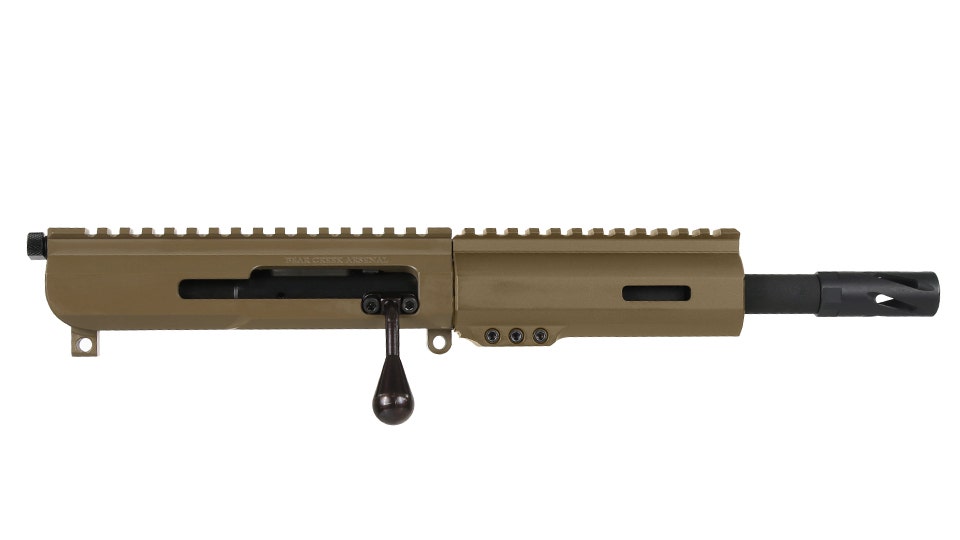 BC-15 .300 Blackout Flat Dark Earth Cerakote Bolt Action Style Complete Upper Assembly, 7.5" Parkerized Heavy Barrel, 1:8 Twist, 5.3" M-LOK Rail