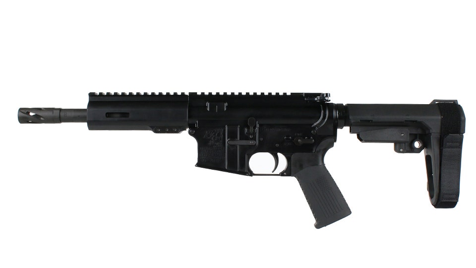 BC-15 .300 Blackout Pistol, 7.5" Parkerized Heavy Barrel, 1:8 Twist, Pistol Length Gas System, 5.3" M-LOK Rail, Brace