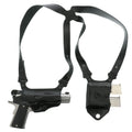 Galco MCII212B Miami Classic II Shoulder System Size Fits Chest Up To 56" Black Leather Harness Fits 1911 Fits 3.50" Bar