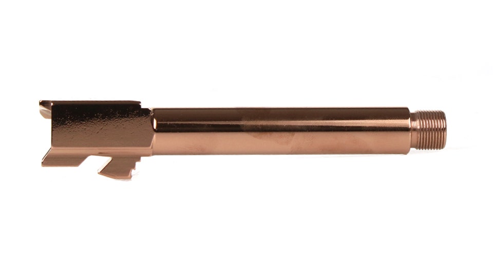 Conversion Barrel for Glock 22 9MM, Rose Gold Finish, Threaded