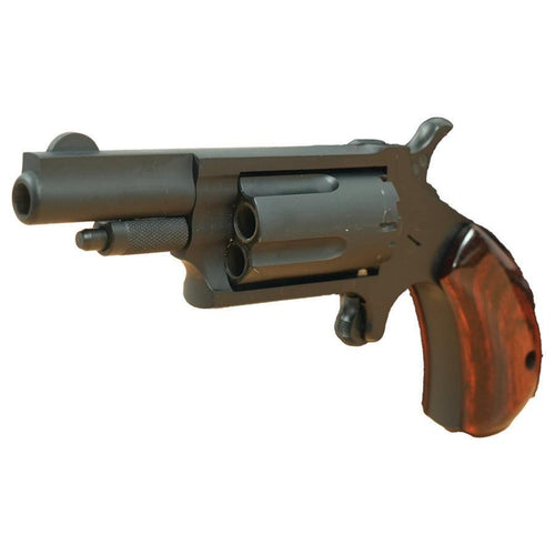 .22 MAG Stealth Grey Cerakote Checkered Rose Grips