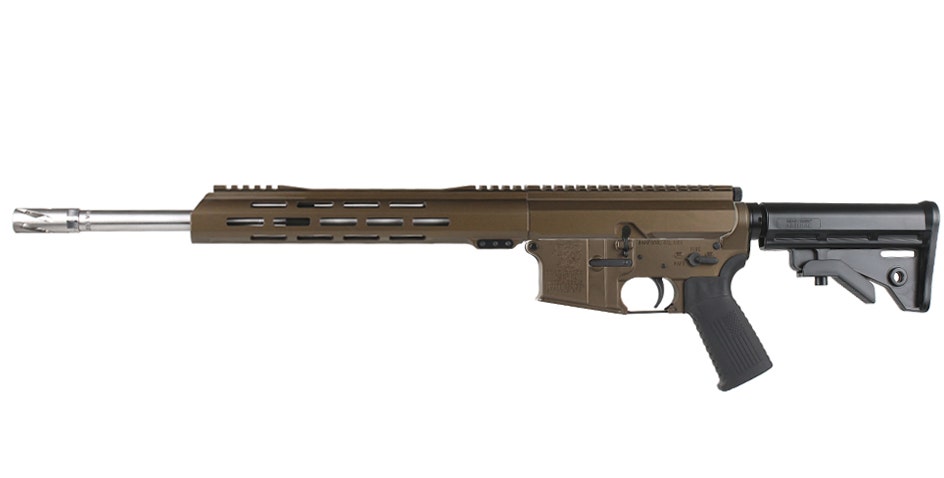 BC-15 .223 Wylde Midnight Bronze Cerakote Side Charging Rifle, 16" 416R SS Heavy Barrel, 1:8 Twist, Forged Lower, Carbine Length Gas System, MLOK Split Rail