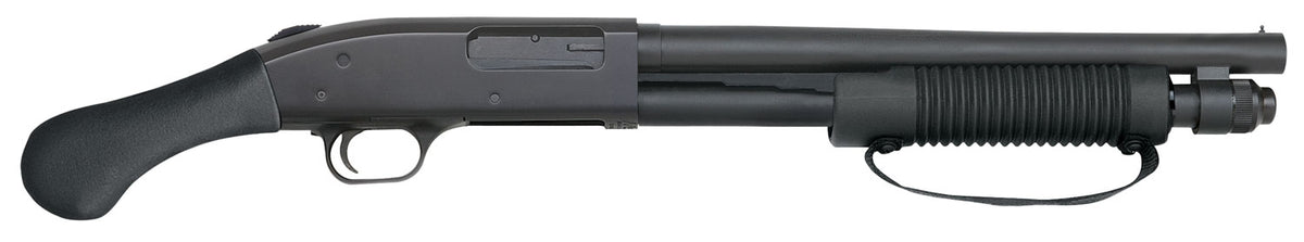 Mossberg 50659 590 Shockwave 12 Gauge Pump 3" 5+1 14" Blued Heavy-Walled Barrel, Blued Stainless Steel Receiver Drilled 