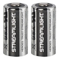 Streamlight 85175 CR123A Lithium Batteries  Silver/Black 3 Volts (2) Single Pack