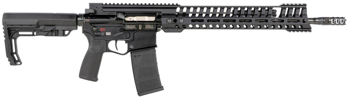 Patriot Ordnance Factory 01143 P415 Edge 223 Rem,5.56x45mm NATO 16.50" 30+1 Black Hard Coat Anodized 6 Position MFT Stoc
