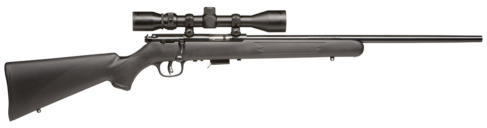 Savage Arms 96209 93R17 FXP w/Optic Full Size 17 HMR 5+1 21" Matte Black Button Rifled Barrel, Matte Black Drilled & Tap