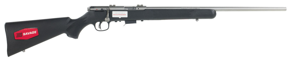 Savage Arms 96712 93R17 FSS Full Size 17 HMR 5+1 21" Matte Button Rifled Barrel, Matte Drilled & Tapped Stainless Steel 
