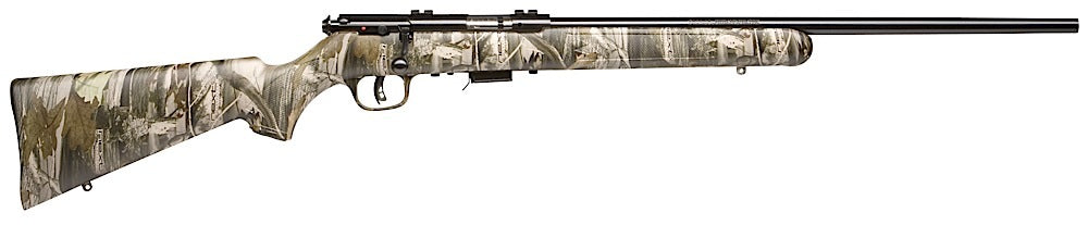 Savage Arms 96711 93R17 Camo Full Size 17 HMR 5+1 21" Matte Black Button Rifled Barrel, Matte Black Drilled & Tapped Car