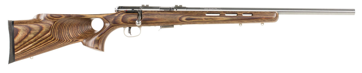 Savage Arms 96200 93R17 BTVSS Full Size 17 HMR 5+1 21" Satin Heavy Button Rifled Barrel, Satin Drilled & Tapped Stainles