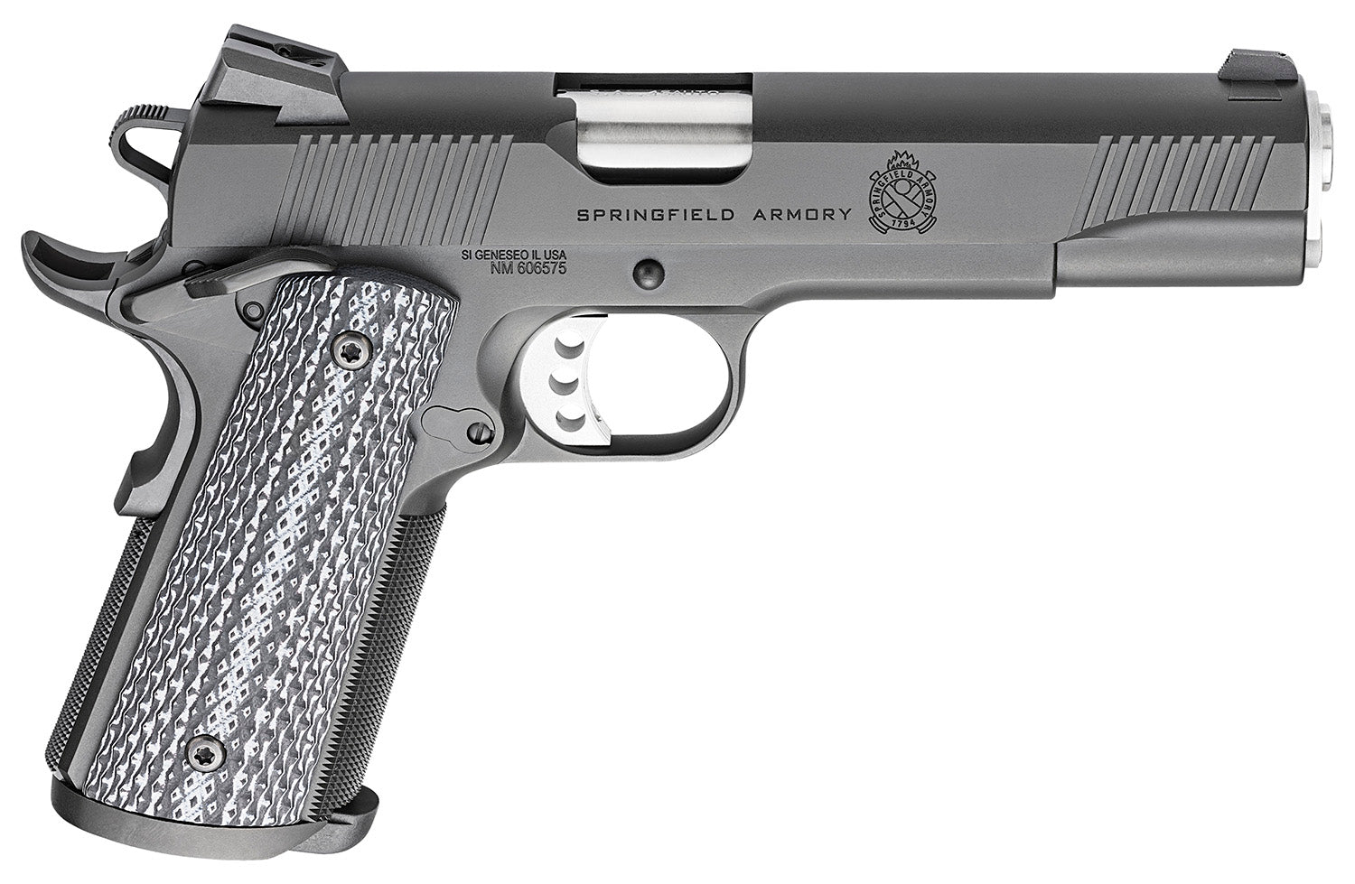 Springfield Armory PC9108LCA18 1911 TRP *CA Compliant 45 ACP 7+1, 5" Match Grade Stainless Steel Barrel, Black Cerakote 