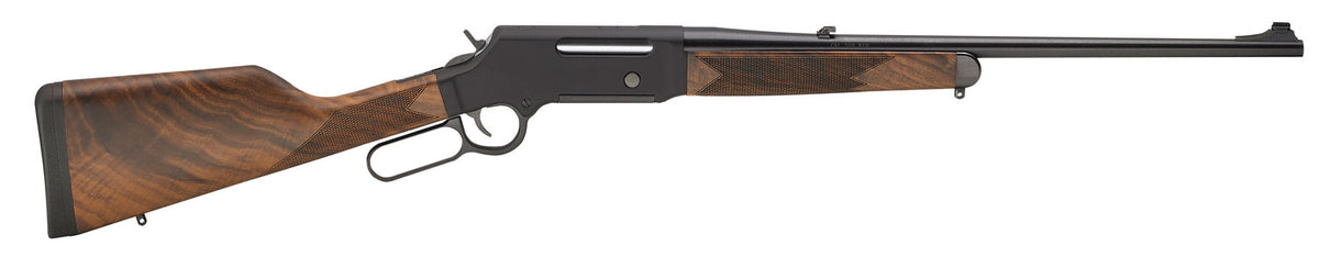 Henry H014S243 Long Ranger  Full Size 243 Win 4+1 20" Blued Steel Barrel, Black Hard Coat Anodized Steel Receiver, Ameri