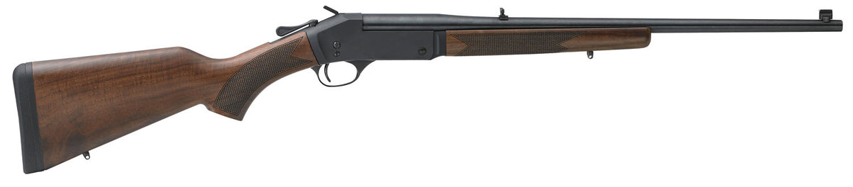 Henry H01544 Single Shot  44 Rem Mag Caliber with 1rd Capacity, 22" Barrel, Overall Blued Metal Finish & American Walnut