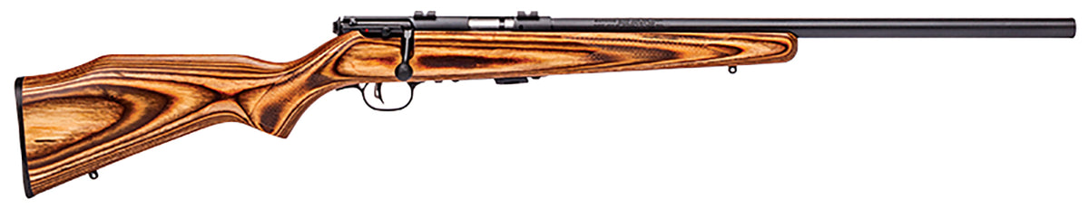 Savage Arms 25700 Mark II BV Full Size 22 LR 5+1 21" Matte Black Heavy Button Rifled Barrel, Matte Black Drilled & Tappe
