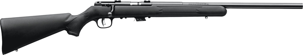 Savage Arms 26724 Mark II FV Full Size 17 HM2 5+1 21" Black Satin Heavy Button Rifled Barrel, Satin Black Drilled & Tapp