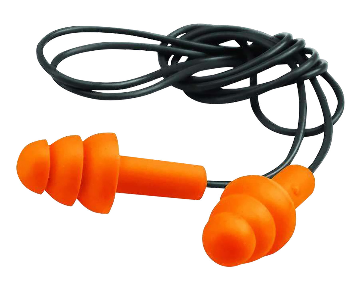 Walker's GWPEPCORD2PK Corded Foam Ear Plugs 25 dB In The Ear Orange/Black Adult 2 Per Pack