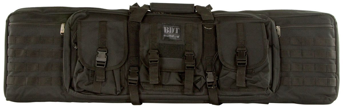 Bulldog BDT4037B BDT Tactical Single 37" Black Nylon, 3 Accessory Pockets, Deluxe Padded Backstraps, Lockable Zippers, P