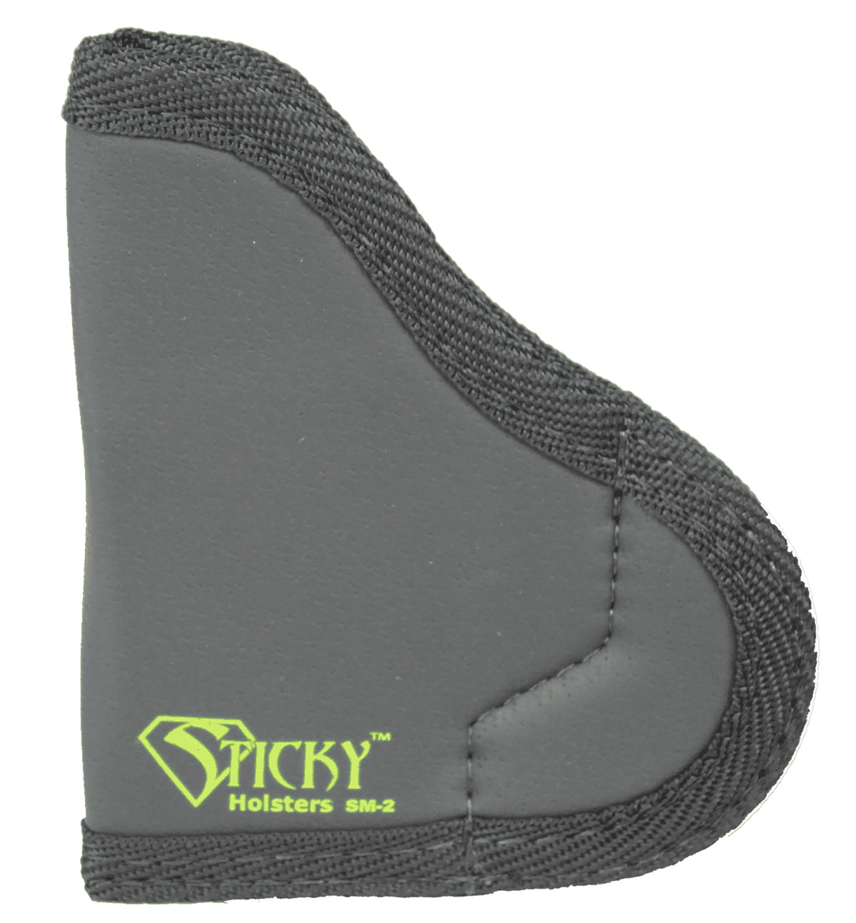 Sticky Holsters SM2 SM-2  IWB Size 2 Black/Green Latex Free Rubber Fits Ruger LCP/.380 Semi-Auto/Taurus P238 Fits Up To 
