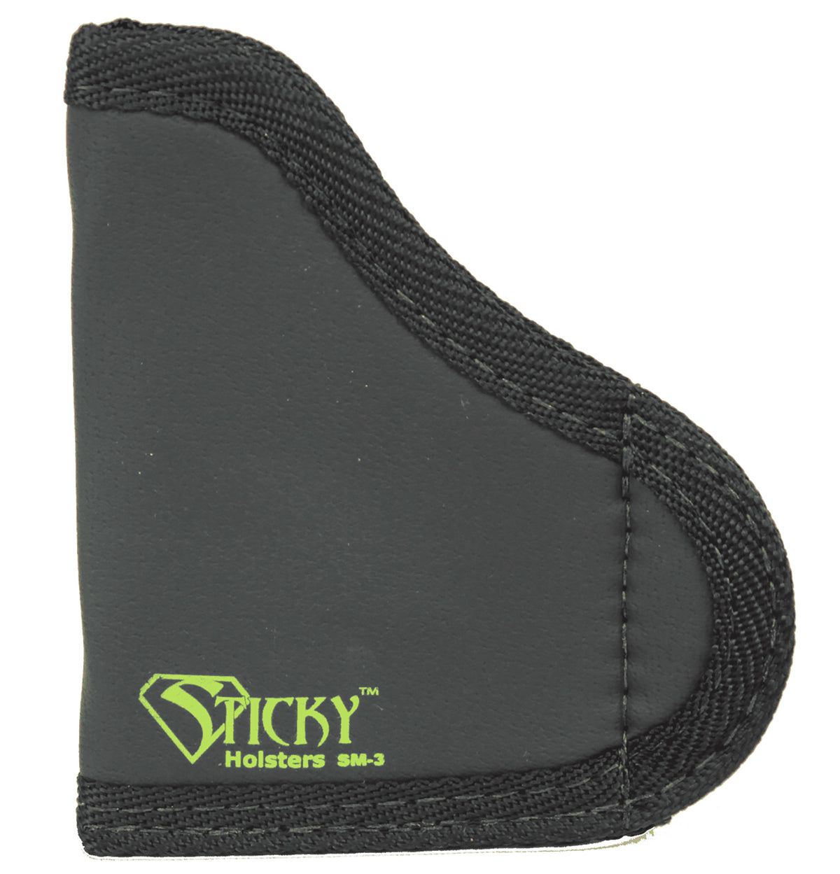 Sticky Holsters SM3 SM-3  IWB Size 3 Black/Green Latex Free Rubber Fits .380 Semi-Auto w/Laser Fits Up To 2.75" Barrel A