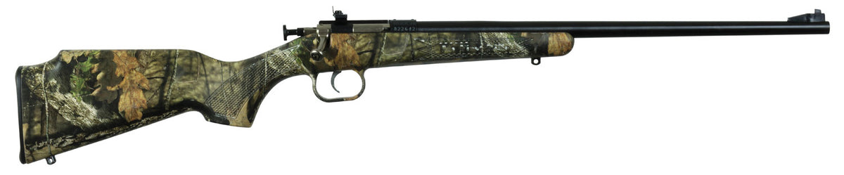 Crickett KSA2163 Youth  22 LR 1rd 16.12" Blued Barrel & Receiver, Fixed Front/Adjustable Rear Peep Sight, Hydro Dipped M