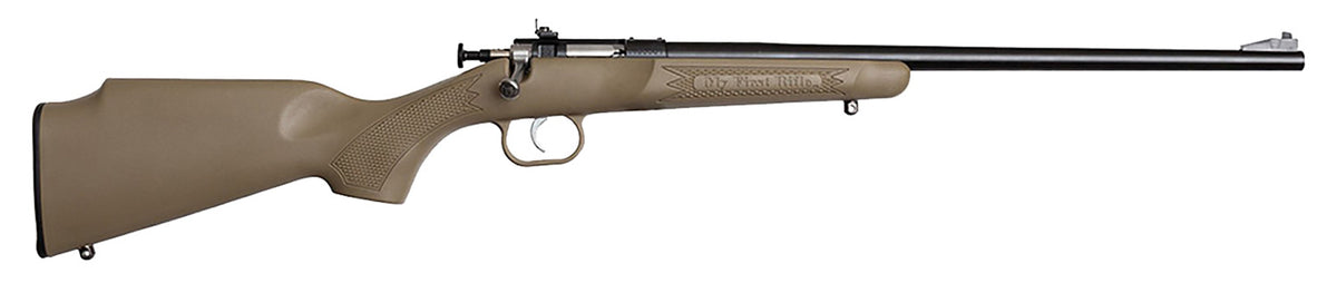 Crickett KSA2235 Youth  22 LR 1rd 16.12" Blued Barrel & Receiver, Fixed Front/Adjustable Rear Peep Sights, Desert Tan Sy