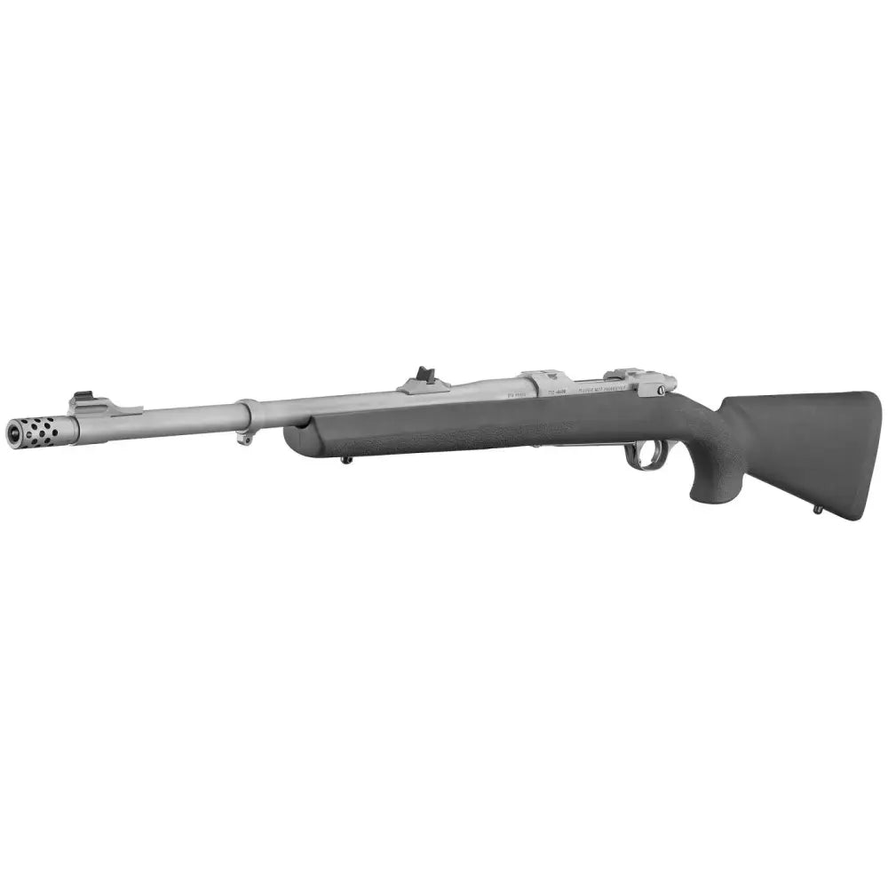 RUGER HAWKEYE ALASKAN 338WM 20" MATTE STS BBL, THRDED, BLK HOGUE STOCK, 3RD