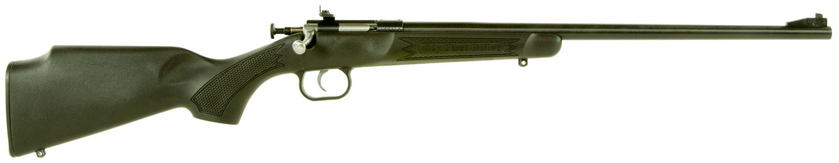 Crickett KSA2240 Youth  22 LR 1rd 16.12" Blued Barrel & Receiver, Fixed Front/Adjustable Rear Peep Sights, Black Synthet