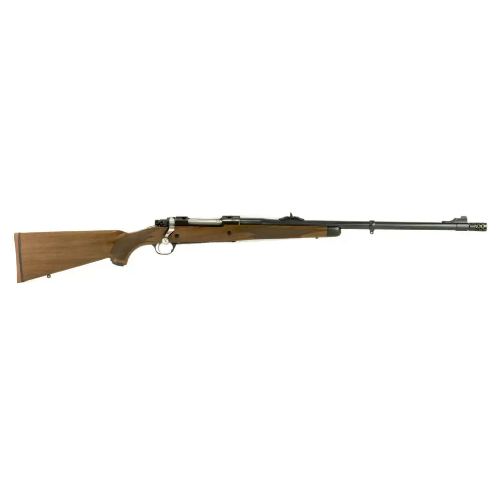RUGER HAWKEYE AFRICAN 375 RUGER 23" SATIN BLUED BBL, 3RD, THREADED 5/8X18, AMERICAN WALNUT