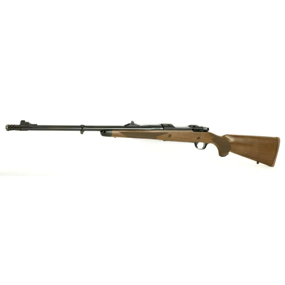 RUGER HAWKEYE AFRICAN 375 RUGER 23" SATIN BLUED BBL, 3RD, THREADED 5/8X18, AMERICAN WALNUT