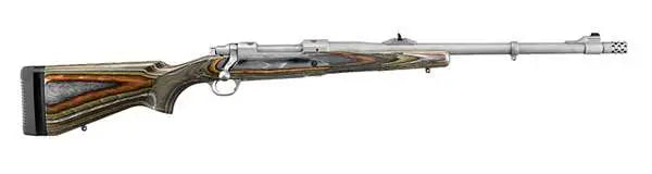 RUGER HAWKEYE GUIDE GUN 30-06SPFLD 20" MTTE STS THRDED, GRN MTN LAM STOCK, 4RD
