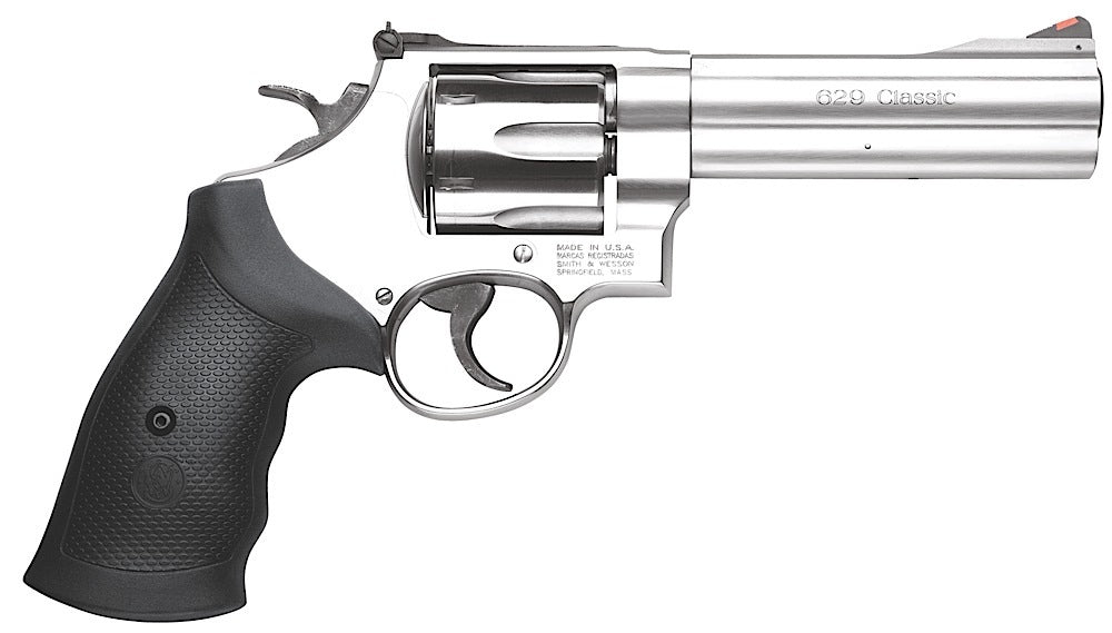 Smith & Wesson 163636 Model 629 Classic 44 Rem Mag or 44 S&W Spl Stainless Steel 5" Barrel & 6rd Cylinder, Satin Stainle