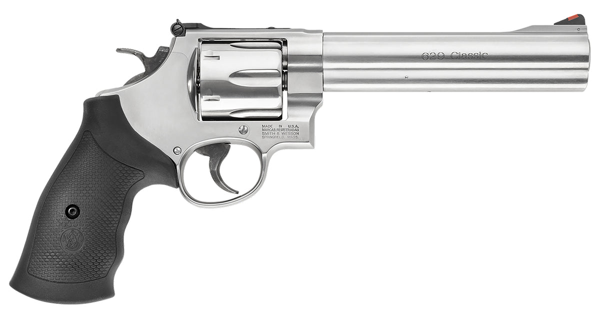 Smith & Wesson 163638 Model 629 Classic 44 Rem Mag or 44 S&W Spl Stainless Steel 6.50" Barrel & 6rd Cylinder, Satin Stai
