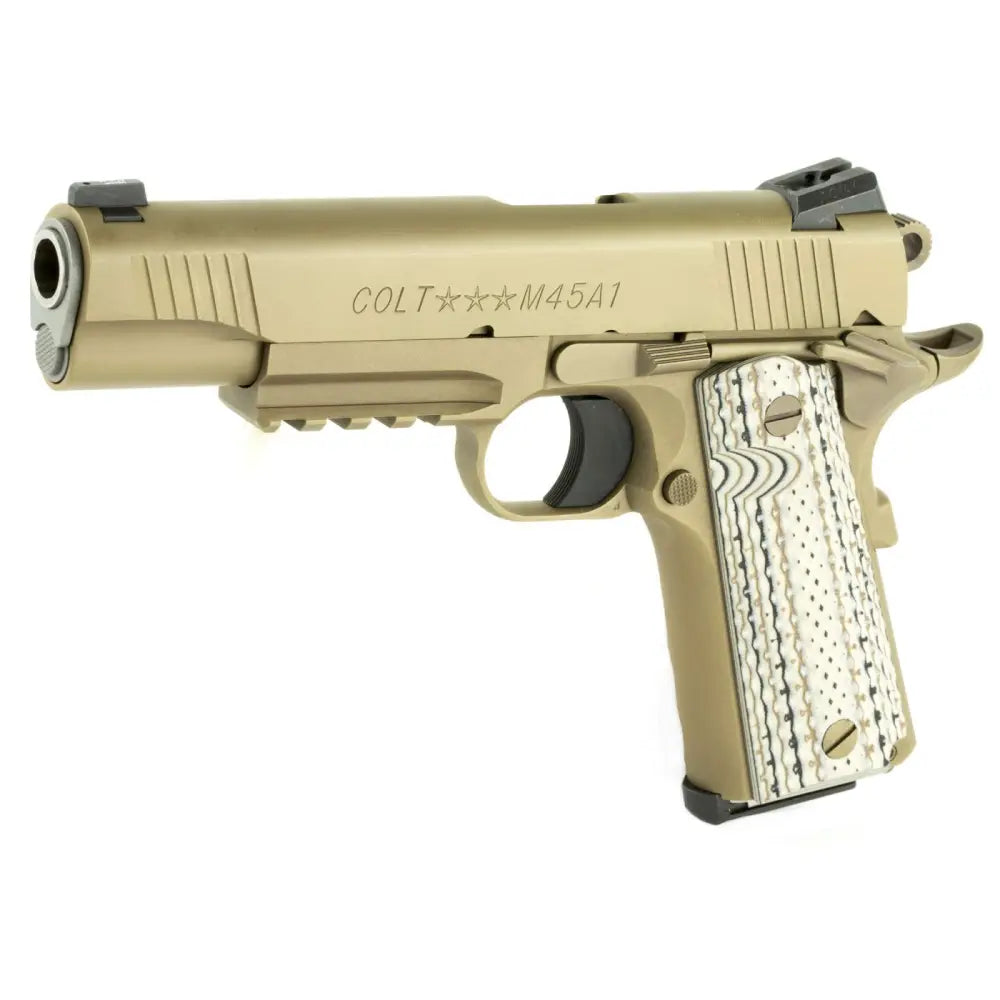 COLT 1911 M45A1 GOVERNMENT 45 ACP 5" FDE DLC
