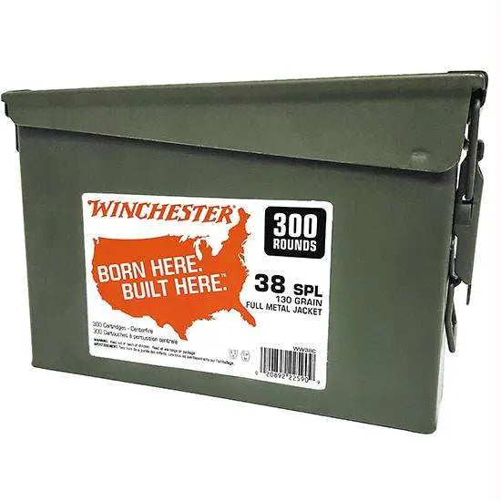 .38 SPEC 130GR FMJ 300RDS METAL CAN