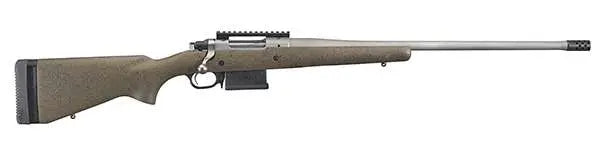 dRUGER HAWKEYE LR HNTR BOLT 6.5CM 22" MTTE STS THRDED BBL, SPECK BLK/BRN STOCK, MAG FED 5RD