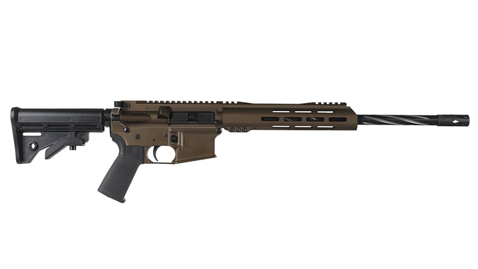 BC-15 .300 Blackout Rifle, 16" Black Nitride Stainless Heavy Barrel - 0.750, 1:8 Twist, Forging Lower, Bear Claw Flutes, Stainless 416R Carbine Length Gas System, MLOK, Split Rail