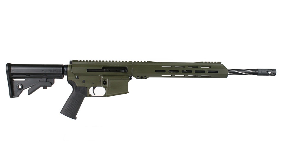BC-15 .300 Blackout Side Charging Complete Rifle, 16" Black Nitride Stainless Heavy Barrel - 0.750, 1:8 Twist, Forging Lower, Bear Claw Flutes, Stainless 416R Carbine Length Gas System, MLOK, Split Rail