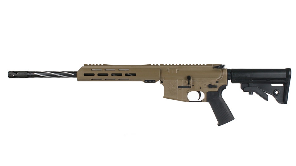 BC-15 .300 Blackout Rifle, 16" Black Nitride Stainless Heavy Barrel - 0.750, 1:8 Twist, Forging Lower, Bear Claw Flutes, Stainless 416R Carbine Length Gas System, MLOK, Split Rail
