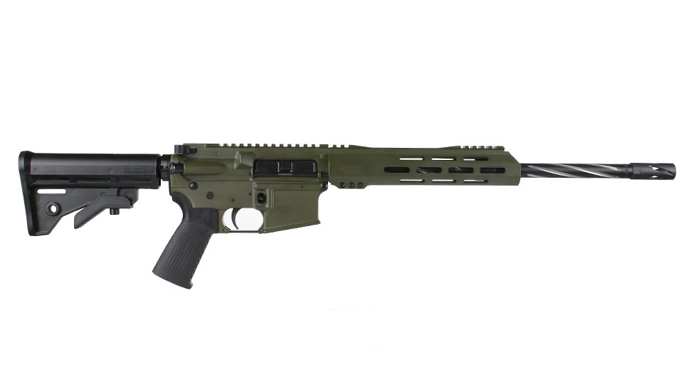 BC-15 .300 Blackout Rifle, 16" Black Nitride Stainless Heavy Barrel - 0.750, 1:8 Twist, Forging Lower, Bear Claw Flutes, Stainless 416R Carbine Length Gas System, MLOK, Split Rail